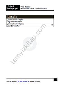 Vergi Hukuku 2023-2024 Güz Dönemi Çözümlü Pratik Kitapçığı