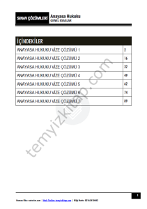 Anayasa Hukuku 2023-2024 Vize Çözümleri