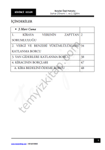 Borçlar Hukuku Özel Hükümler 22-23 Bahar 1