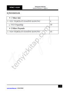 Anayasa Hukuku 2.Öğretim 22-23 Bahar 2