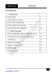 Kırıkkale Üniversitesi Medeni Hukuk 22-23 Bahar 3