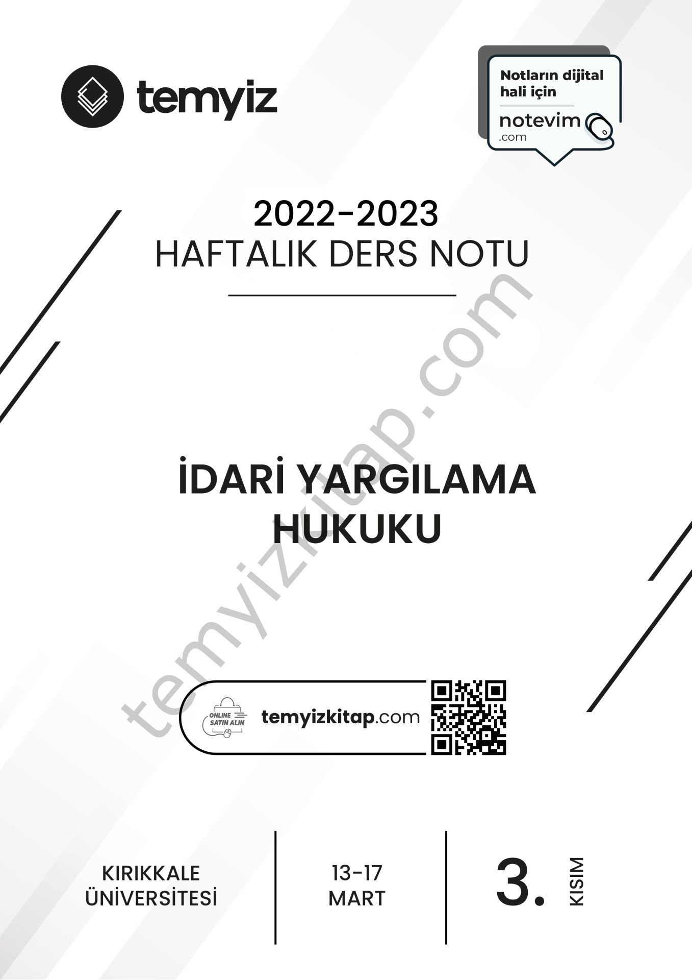 Kırıkkale Üniversitesi İdari Yargılama Hukuku 22-23 Bahar 3