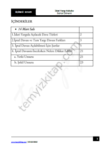 Kocatepe Üniversitesi İdari Yargılama Hukuku 22-23 Bahar 3