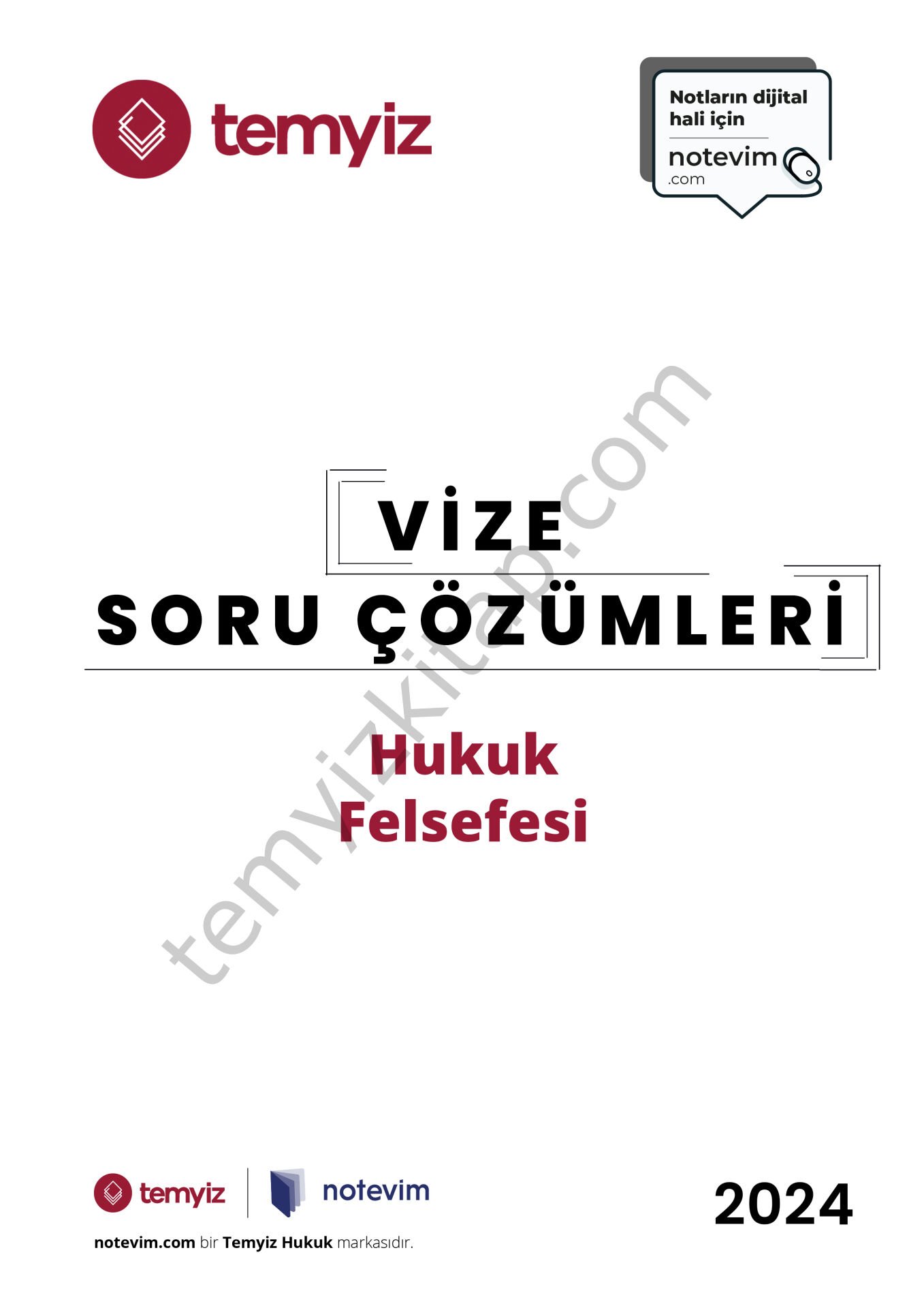 Hukuk Felsefesi 2023-2024 Vize Çözümleri