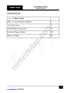 Kocatepe Üniversitesi Fikri Mülkiyet Hukuku 22-23 Bahar 3