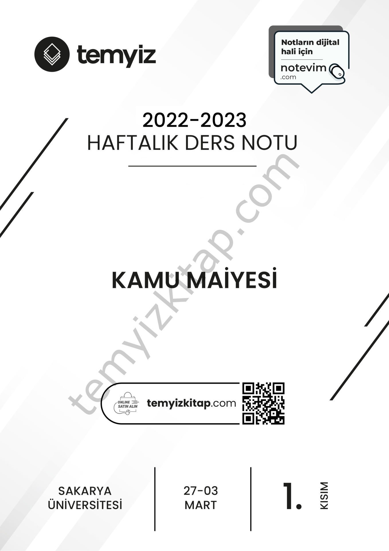 Sakarya Üniversitesi Kamu Maliyes22-23 Bahar 1