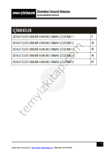 Devletler Umumi Hukuku 2024 Vize Çözümleri