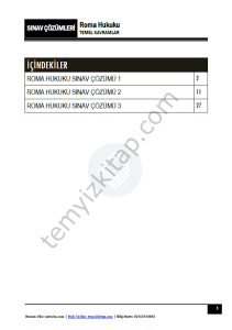 Roma Hukuku 2024 Vize Çözümleri