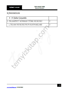 Sakarya Üniversitesi Türk Hukuk Tarihi 22-23 Bahar 3
