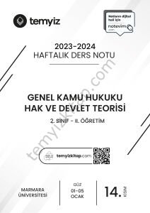 GKH Hak ve Devlet Teorisi 2.Öğretim 23-24 Güz 14