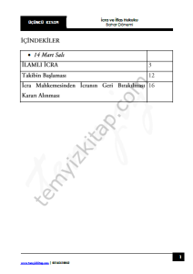Kocatepe Üniversitesi İcra ve İflas Hukuku 22-23 Bahar 3