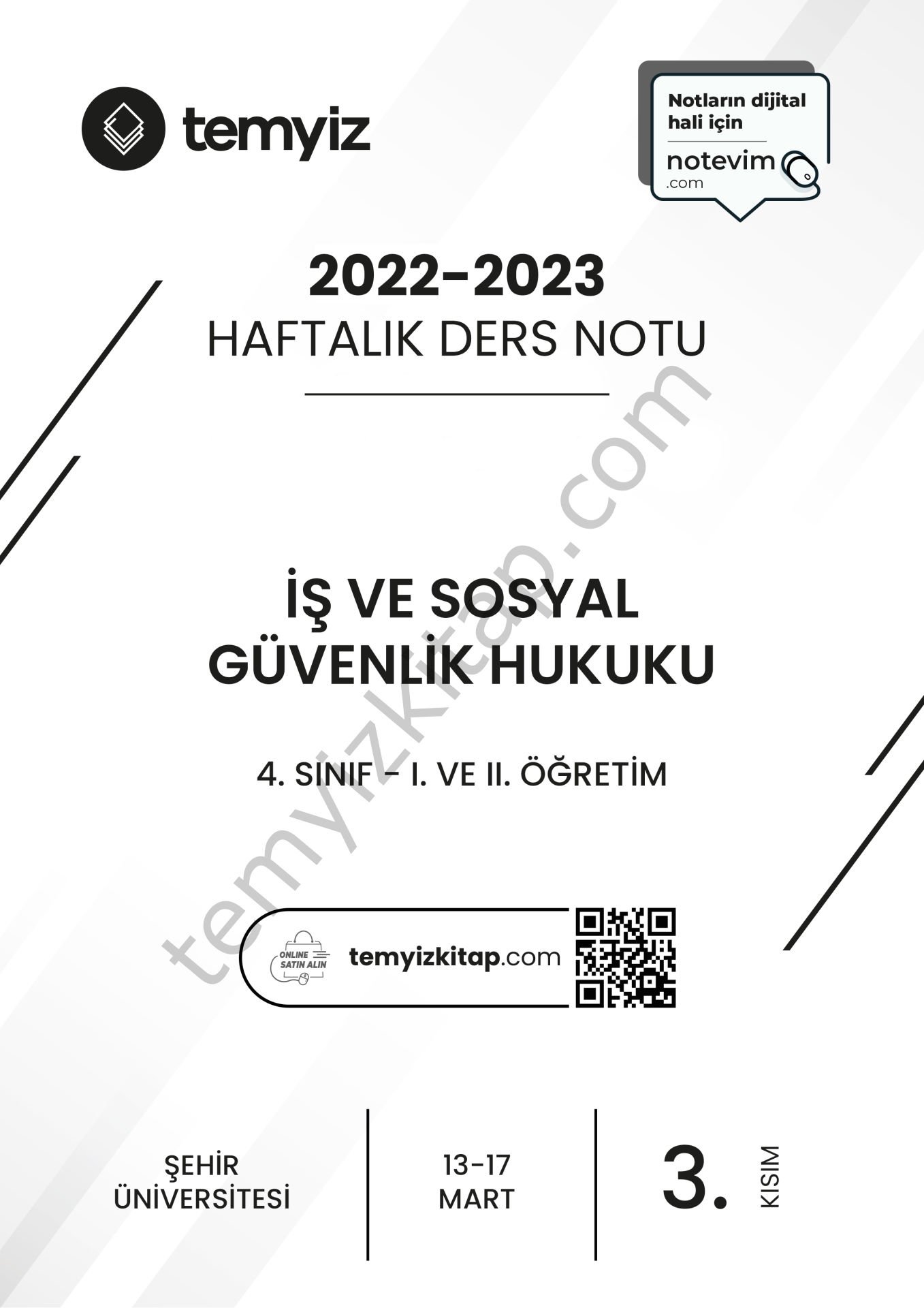 Şehir Üniversitesi İş ve Sosyal Güvenlik Hukuku 22-23 Bahar 3