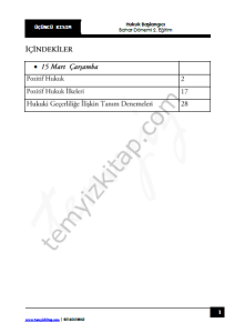 Hukuk Başlangıcı 2.Öğretim 22-23 Bahar 3