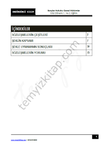 Borçlar Hukuku Genel Hükümler 23-24 Güz 14