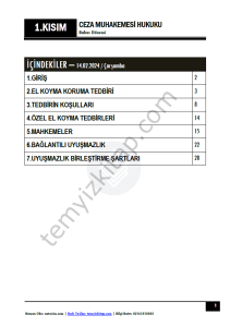 Ceza Muhakemesi Hukuku 2.Öğretim 23-24 Bahar 1