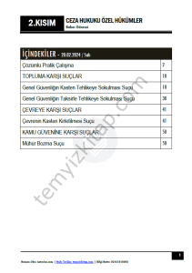 Ceza Hukuku Özel Hükümler 23-24 Bahar 2