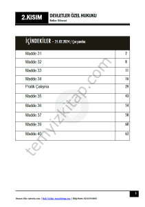 Devletler Özel Hukuku 23-24 Bahar 2