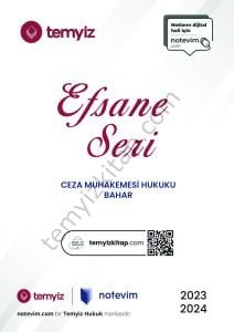 Ceza Muhakemesi Hukuku 2024 Bahar (Vize-Final Tamamı) Dönemi Efsane Seri