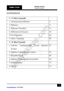 Sakarya Üniversitesi Şirketler Hukuku 22-23 Bahar 3