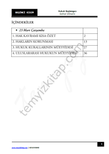 Sakarya Üniversitesi Hukuk Başlangıcı 22-23 Bahar 5