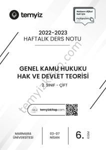 GKH Hak ve Devlet Teorisi Çift 22-23 Bahar 6