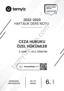 Ceza Hukuku Özel Hükümler 22-23 Bahar 6