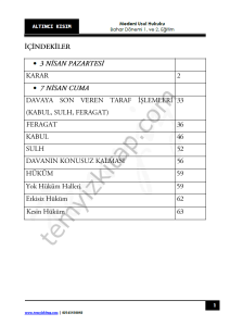 Medeni Usul Hukuku 22-23 Bahar 6