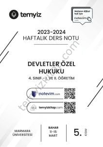 Devletler Özel Hukuku 23-24 Bahar 5