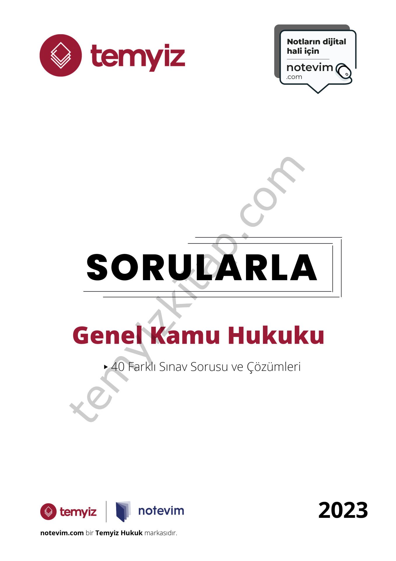 Sorularla Genel Kamu Hukuku 2022-2023 Soru Çözümleri (Güz-Bahar)