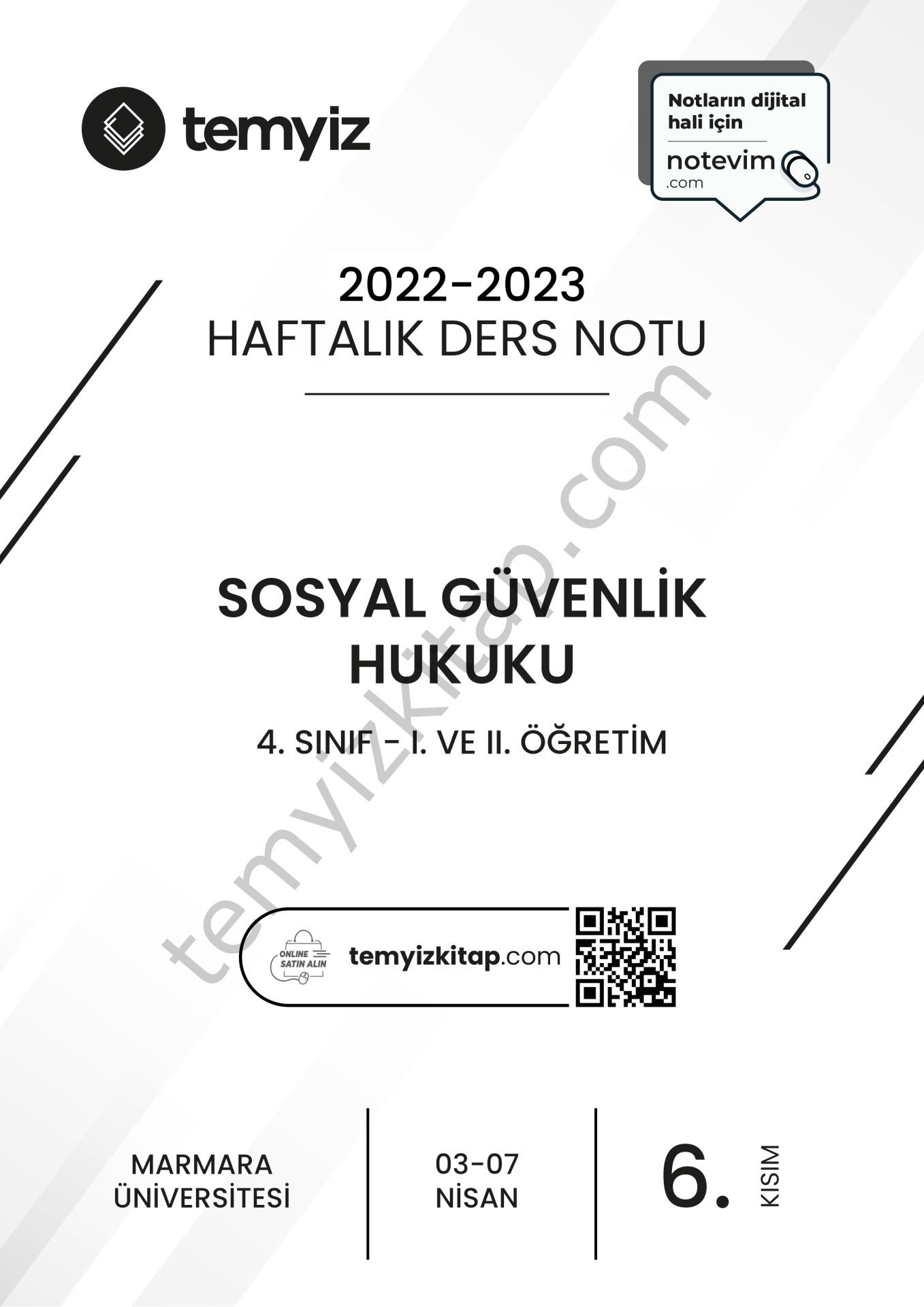 Sosyal Güvenlik Hukuku 22-23 Bahar 6