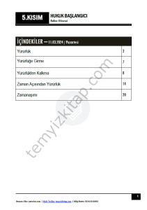 Hukuk Başlangıcı 1.Öğretim 23-24 Bahar 5