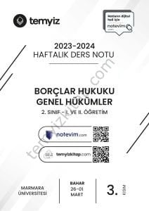 Borçlar Hukuku Genel Hükümler 23-24 Bahar 3