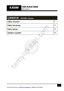 Türk Hukuk Tarihi TEK 23-24 Bahar 6