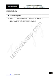 Ceza Hukuku Genel Hükümler 1.Öğretim Çift ve 2.Öğretim 22-23 Bahar 6