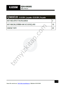 Eşya Hukuku 23-24 Bahar 6