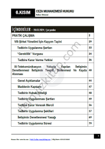 Ceza Muhakemesi Hukuku 1.Öğretim 23-24 Bahar 6