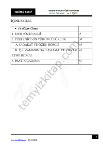 Borçlar Hukuku Özel Hükümler 22-23 Bahar 7