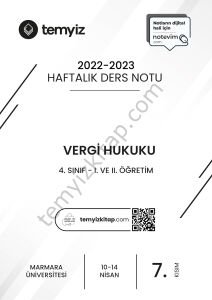 Vergi Hukuku 22-23 Bahar 7