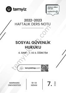 Sosyal Güvenlik Hukuku 22-23 Bahar 7