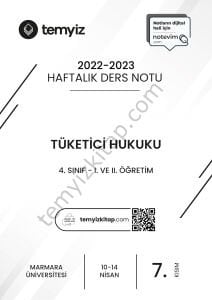 Tüketici Hukuku 22-23 Bahar 7