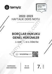 Borçlar Hukuku Genel Hükümler 22-23 Bahar 7