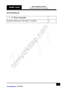 Şehir Üniversitesi İdari Yargılama Hukuku 22-23 Bahar 7