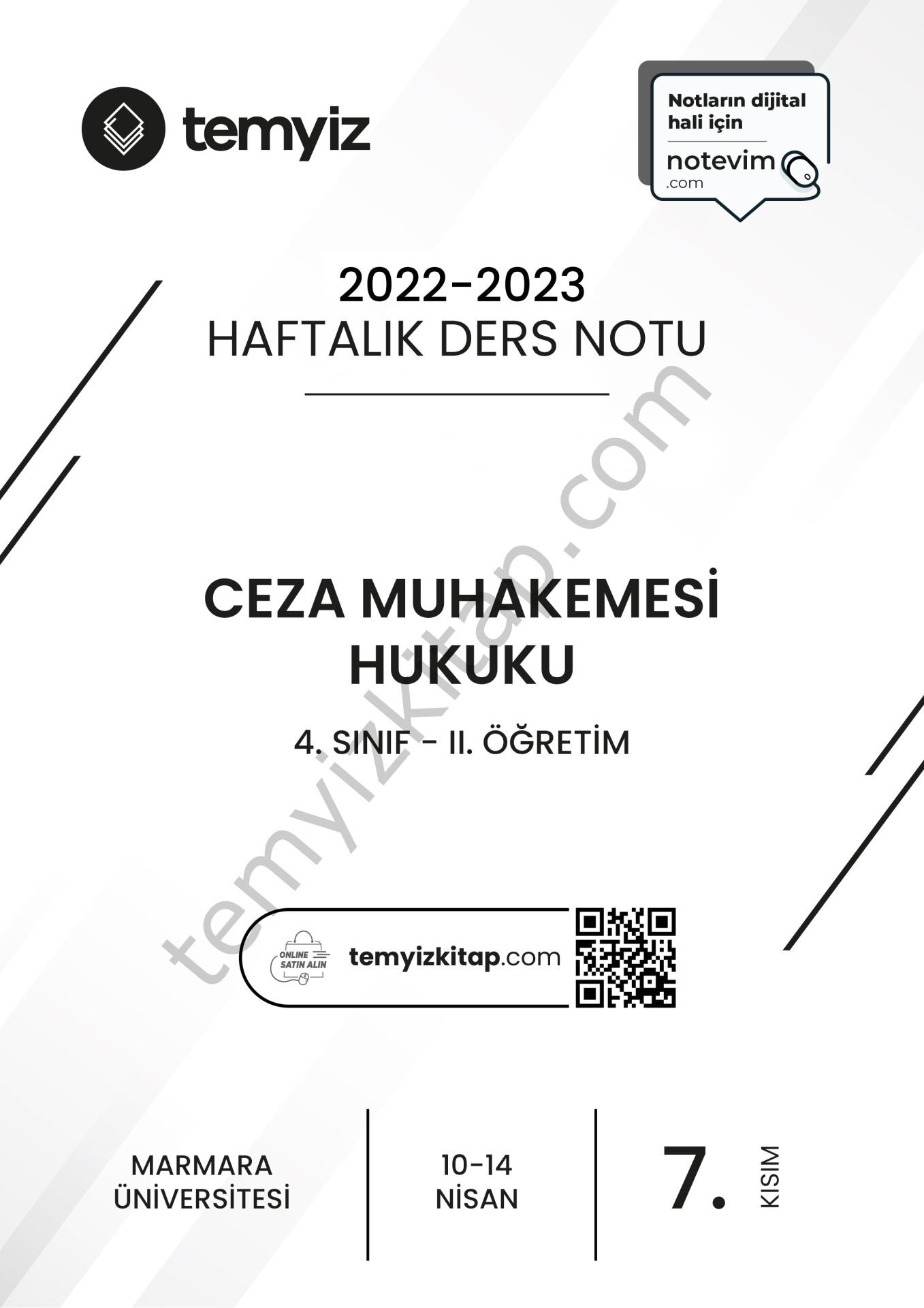 Ceza Muhakemesi Hukuku 2.Öğretim 22-23 Bahar 7