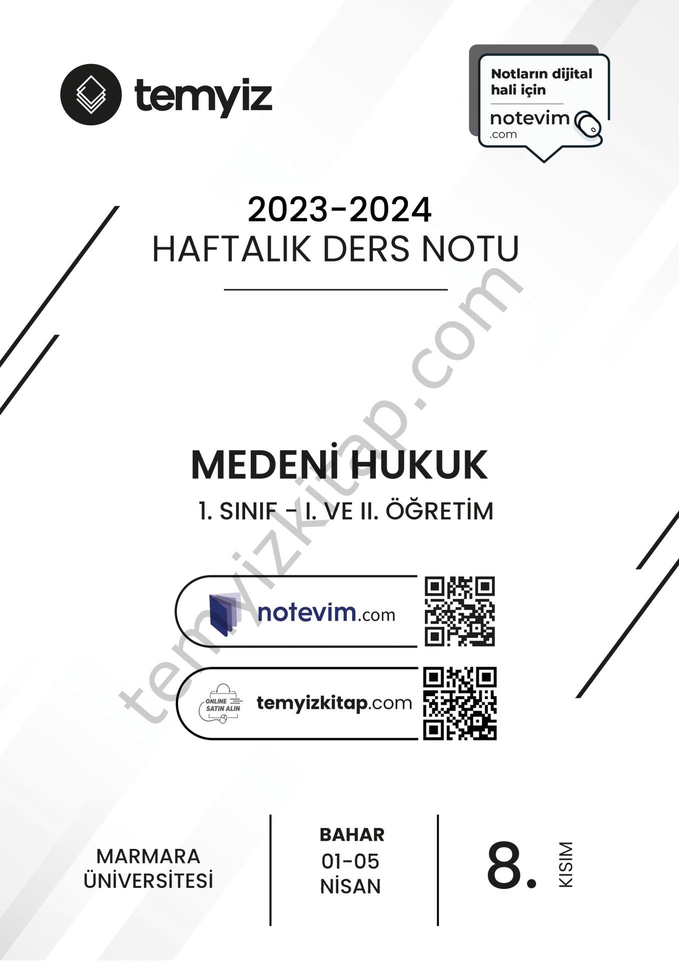 Medeni Hukuk 23-24 Bahar 8