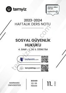 Sosyal Güvenlik Hukuku 23-24 Bahar 11