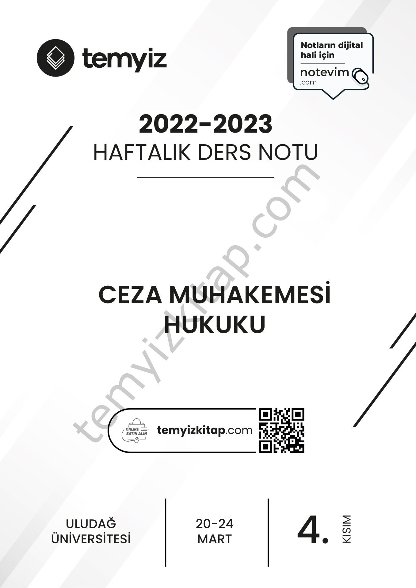 Uludağ Üniversitesi Ceza Muhakemesi Hukuk 22-23 Bahar 4