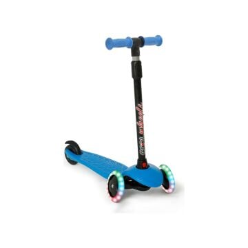 Furkan Star Işıklı 3 Tekerlekli Çocuk Scooter-Mavi