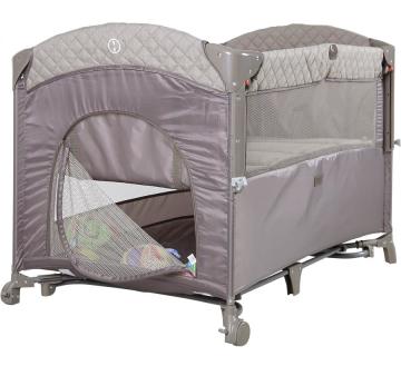 Babyhope 1081 Royal Basıc Oyun Parkı 70X110 cm Park Yatak Gri