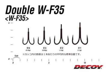 Decoy W-F35 Double Hook İkili Maket Balık İğnesi