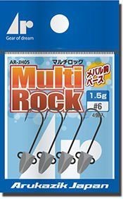 Arukazik Ar Head Multirock Lrf Jighead 1 gr #6
